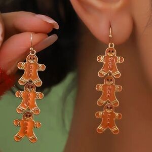 Gingerbread Dangle Earrings